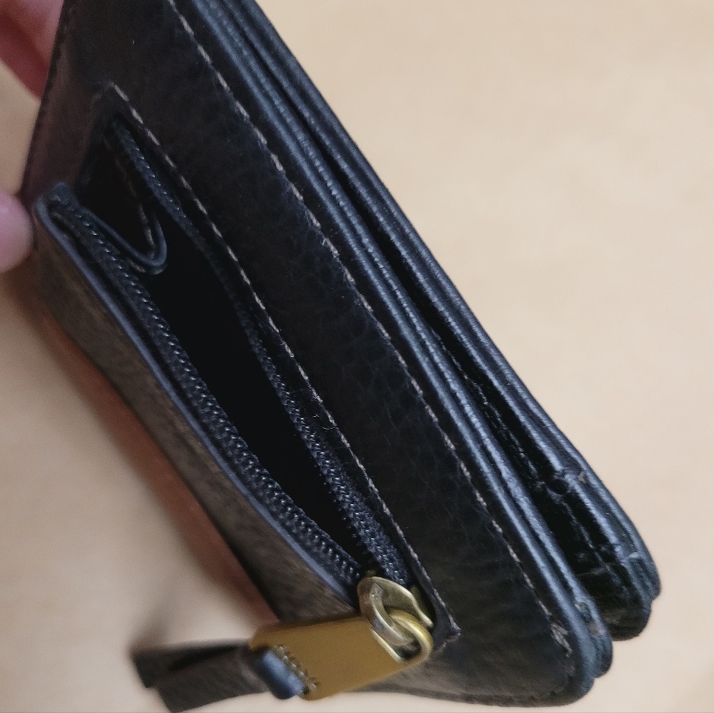 Fossil Small Bifold Wallet Brown Black - Picture 3 of 12
